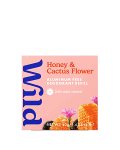 WILD Mel e Flor de Cacto Desodorizante Natural Recarga 40g