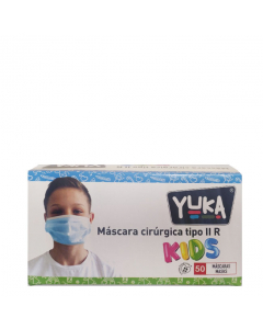 Yuka Máscaras Cirúrgicas Tipo IIR Criança Azul 50unid.