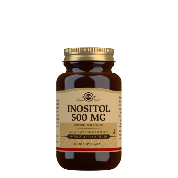 Solgar Inositol 500mg Cápsulas Vegetais 50unid.