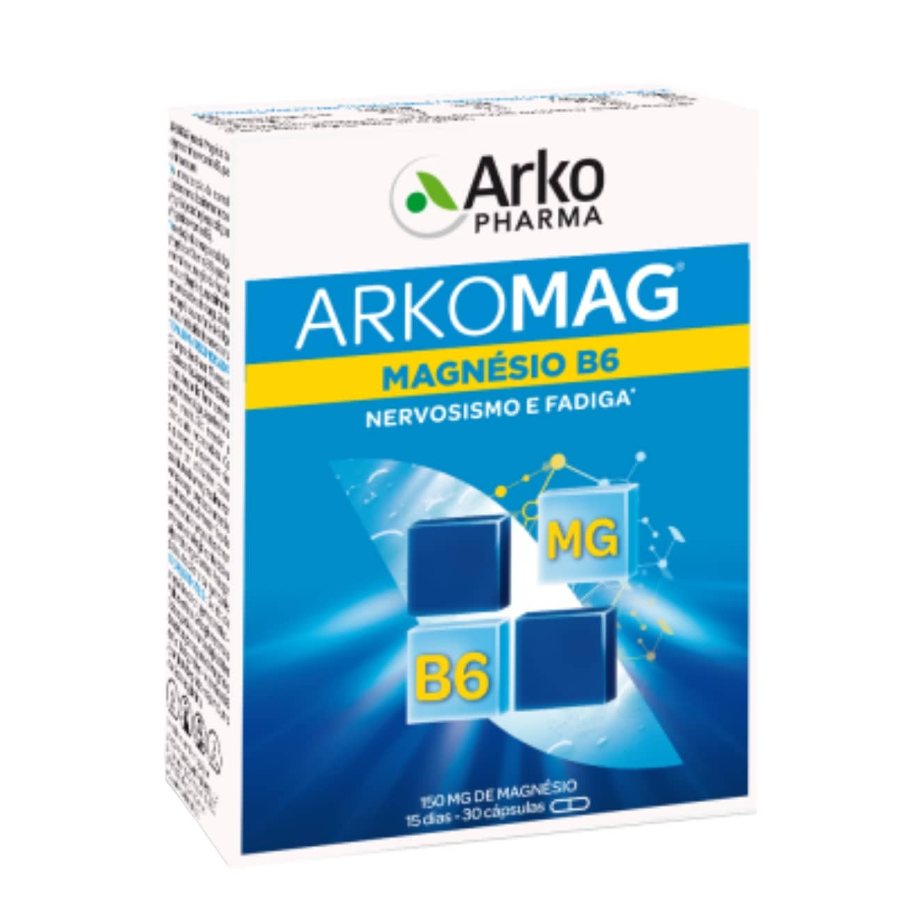 Arkomag Magnésio B6 Cápsulas 30unid.