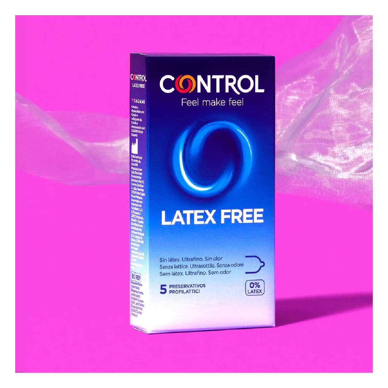 Control Latex Free Preservativos Sem Látex 5unid