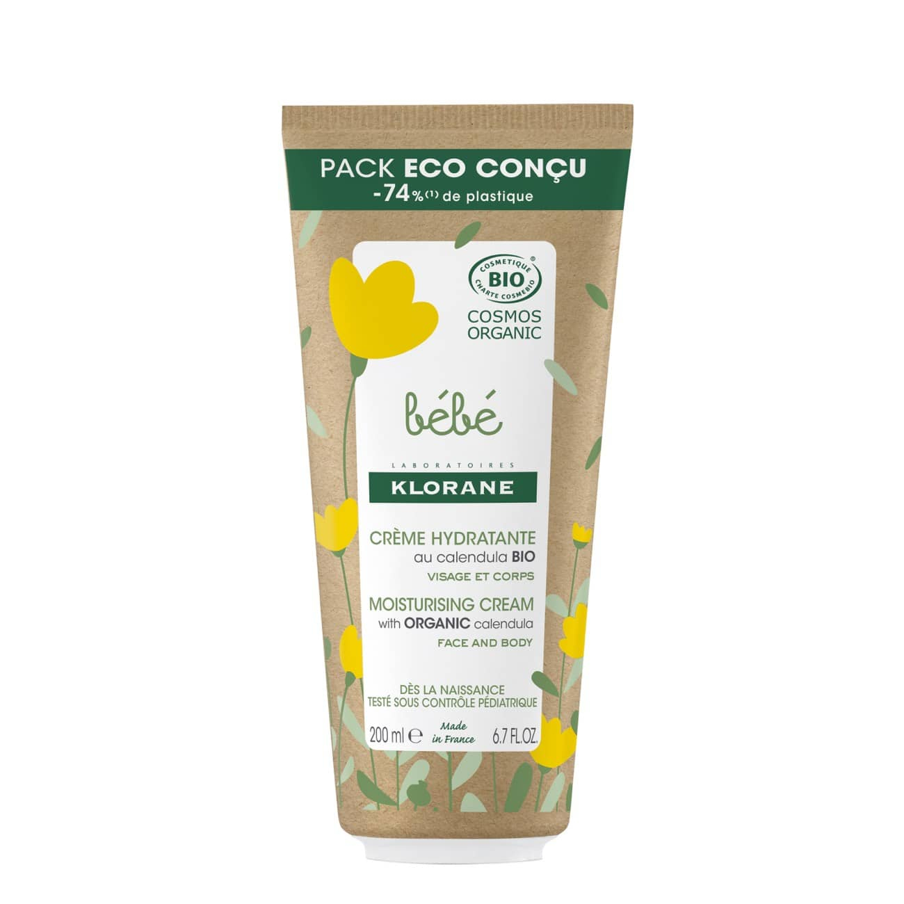 Klorane Bebé Creme Hidratante Bio 200ml