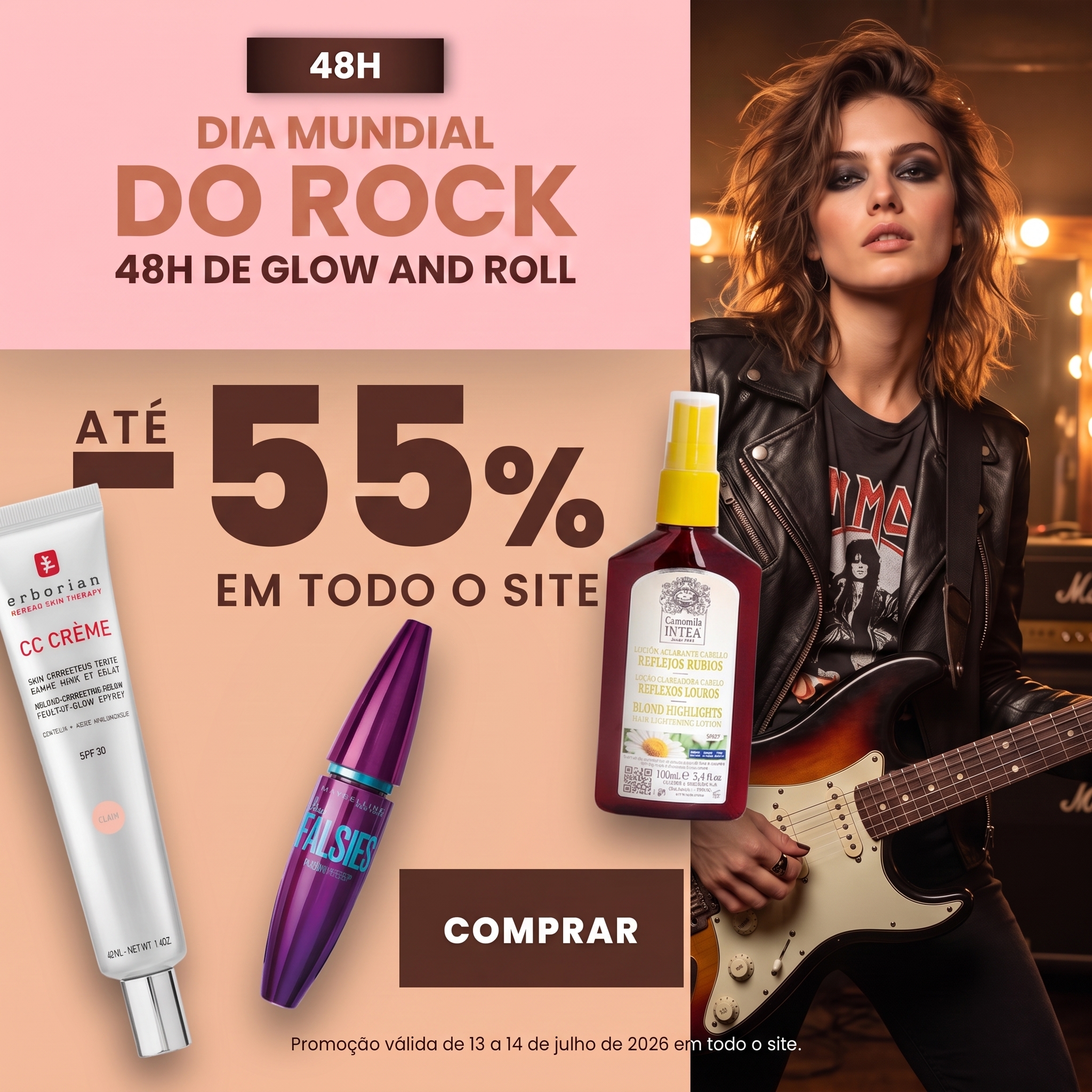 Dia mundial do rock / 13 a 14 julho '26 Dia mundial do rock / 13 a 14 julho '26