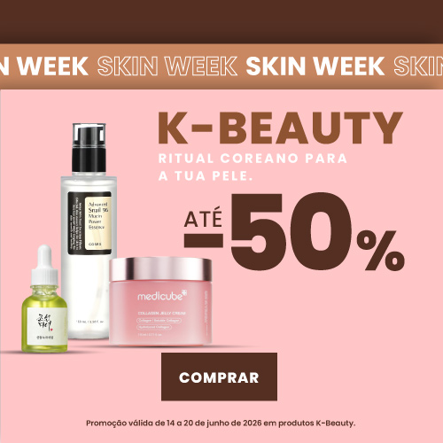 SKIN WEEK - K-Beauty // 14 a 20 junho '26 SKIN WEEK - K-Beauty // 14 a 20 junho '26