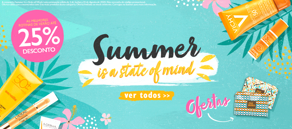 Summer is a State of Mind - Até 25% de desconto