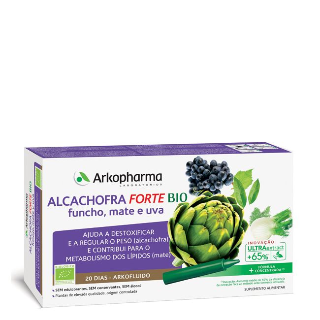 Arkofluido Alcachofra Forte Bio 20 doses