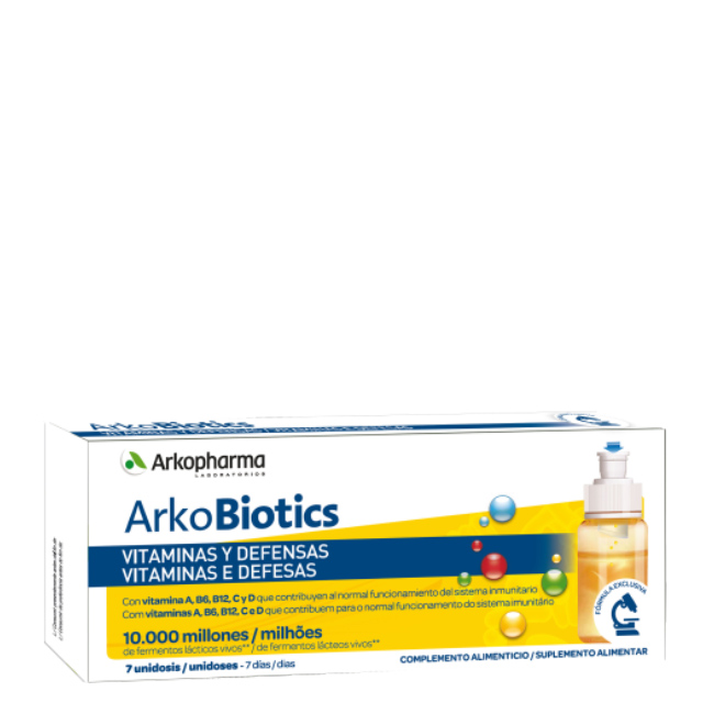 Vitaminas para adultos da ArkoBiotics e defesas 7 unidades