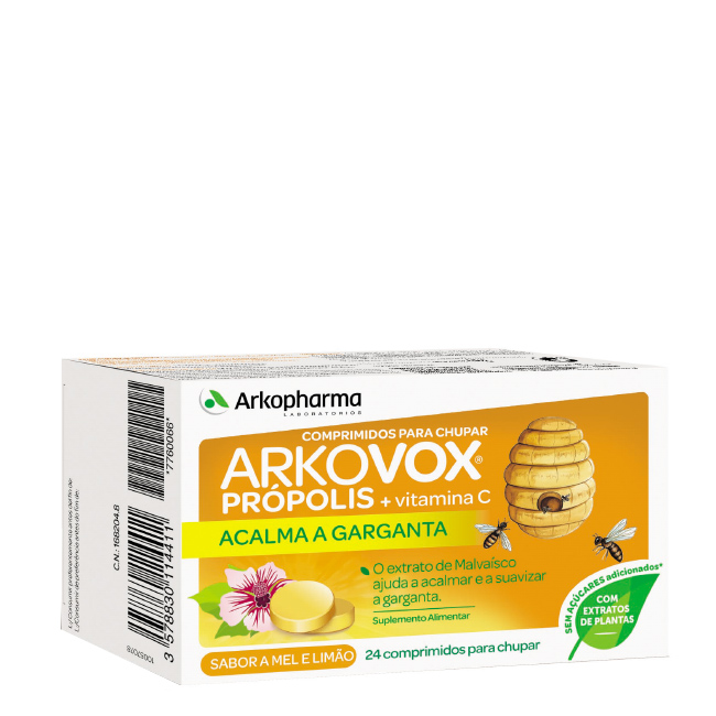 Arkovox 24 comprimidos mel e limão com própolis