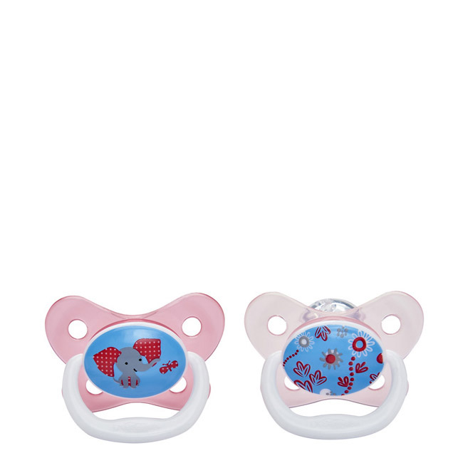 Dr Brown's Prevent Butterfly Rosa Chupeta Silicone 6-12M 1unid.